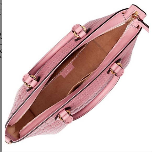 Gucci 💯 % Authentic pink leather Satchel - Picture 3 of 11